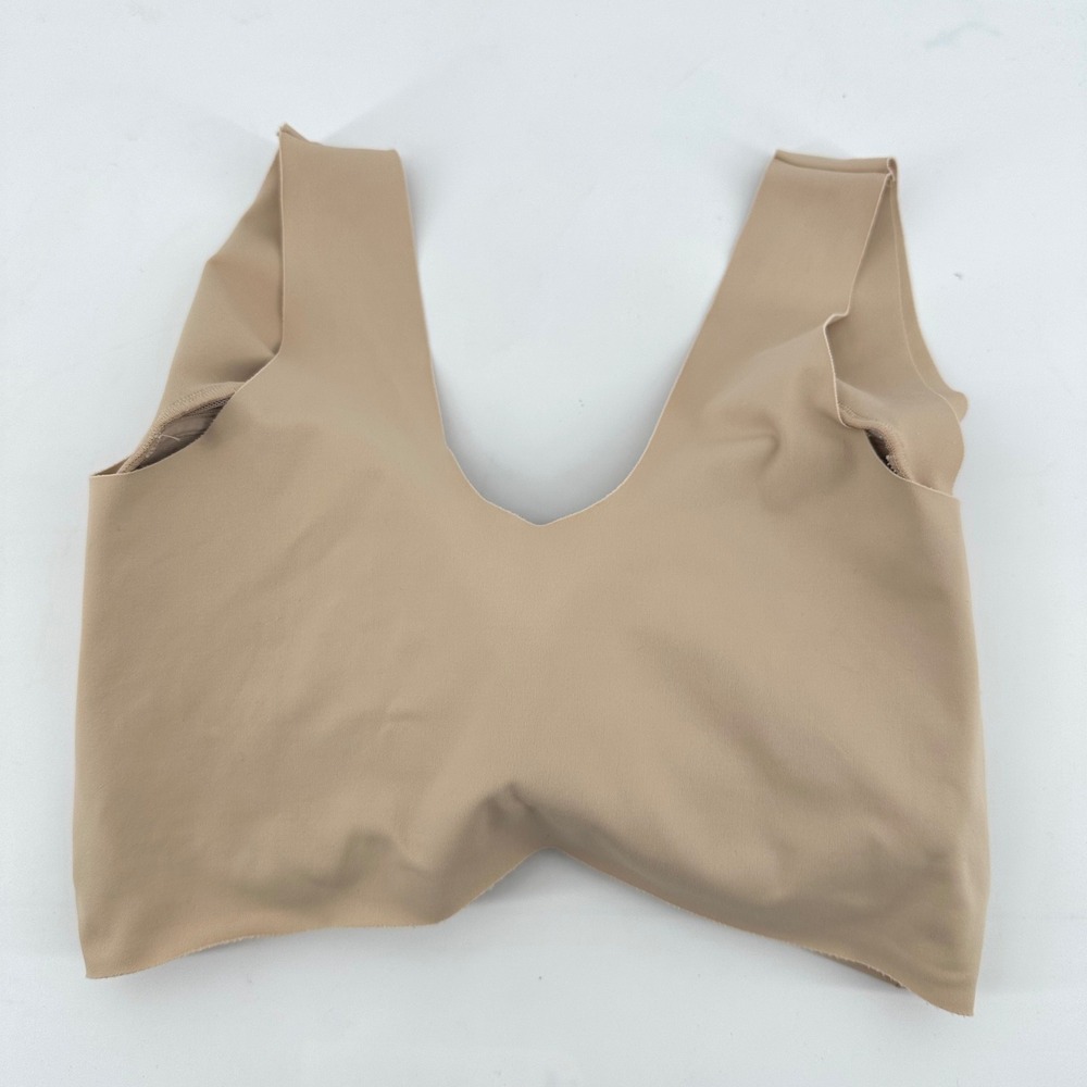 WOWENY Wireless Seamless Bralette Women Large Beige Intimate‎ Minimalist Comfort